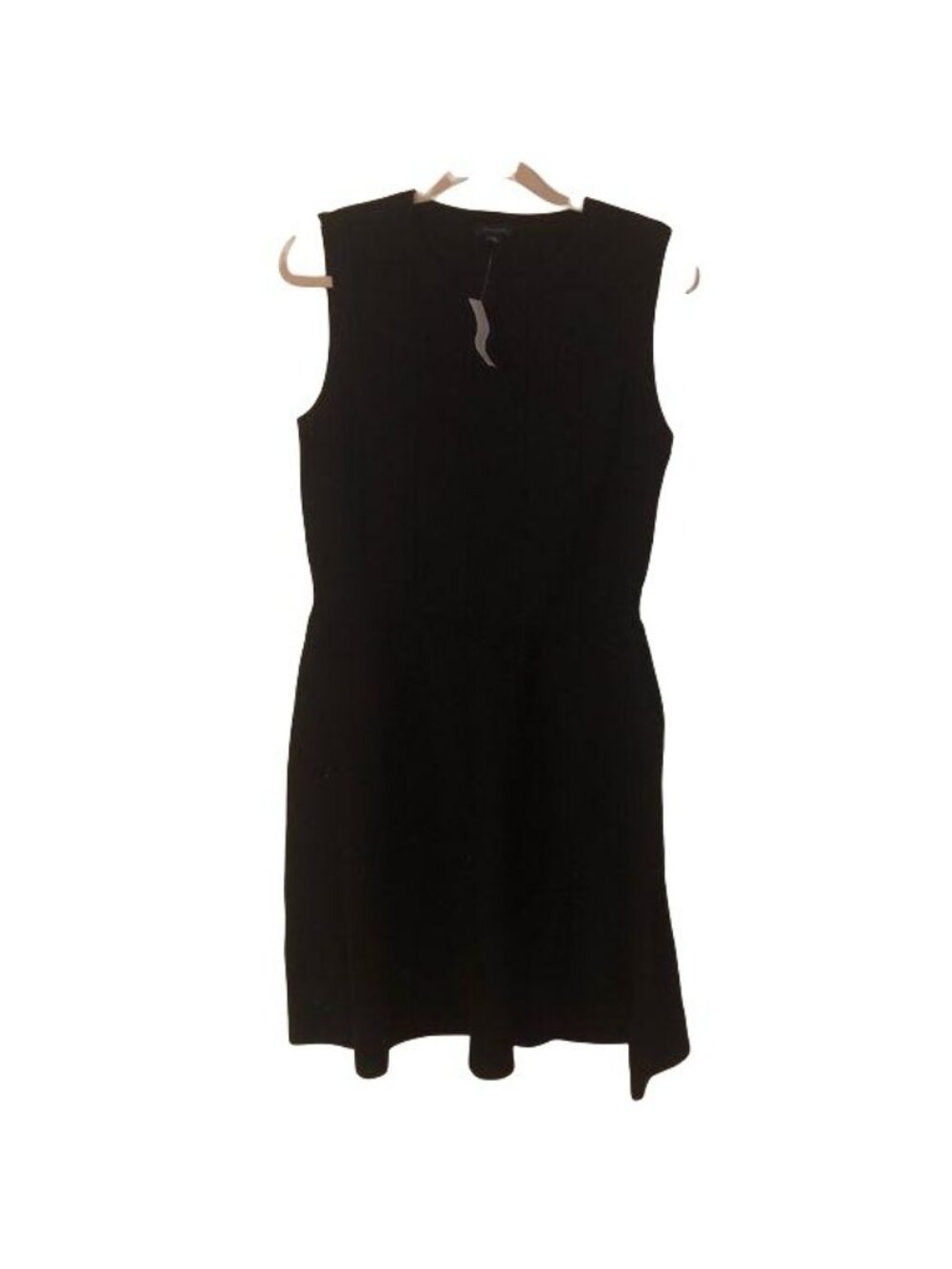 NWT Ann Taylor Black Sleeveless Textured Knit Dress XST